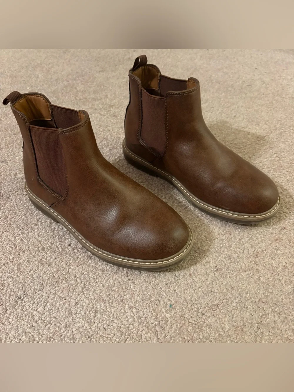 Sonoma Kids Brown Ankle Boots boys size 2 medium